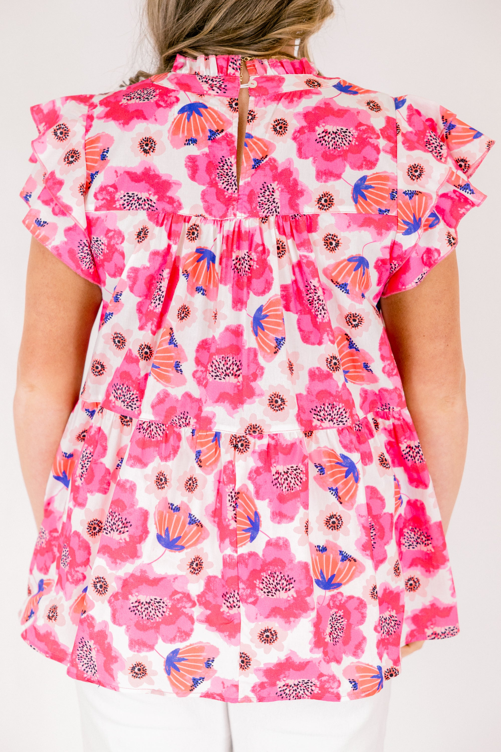 As Of Right Now Top, Pink Floral 6 As Of Right Now Top, Pink Floral - Image 6