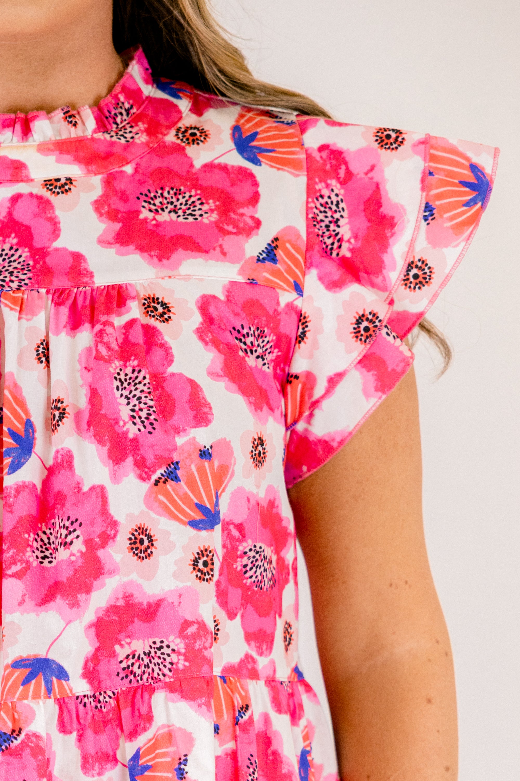 As Of Right Now Top, Pink Floral 4 As Of Right Now Top, Pink Floral - Image 4