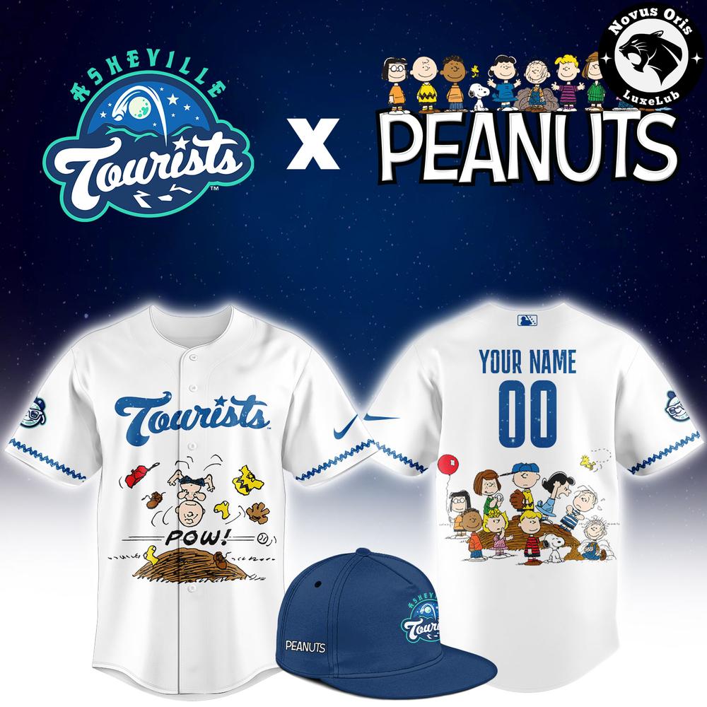 Asheville Tourists x Peanuts Night 2026 Baseball Jersey 1 - Unicasport Asheville Tourists x Peanuts Night 2026 Baseball Jersey