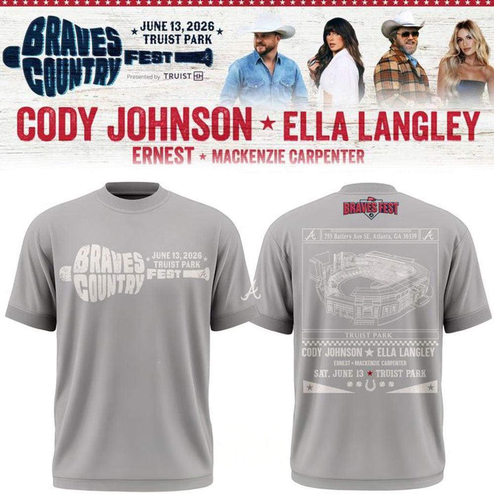 Atlanta Braves 2026 Country Fest Limited Edition Gray Shirt