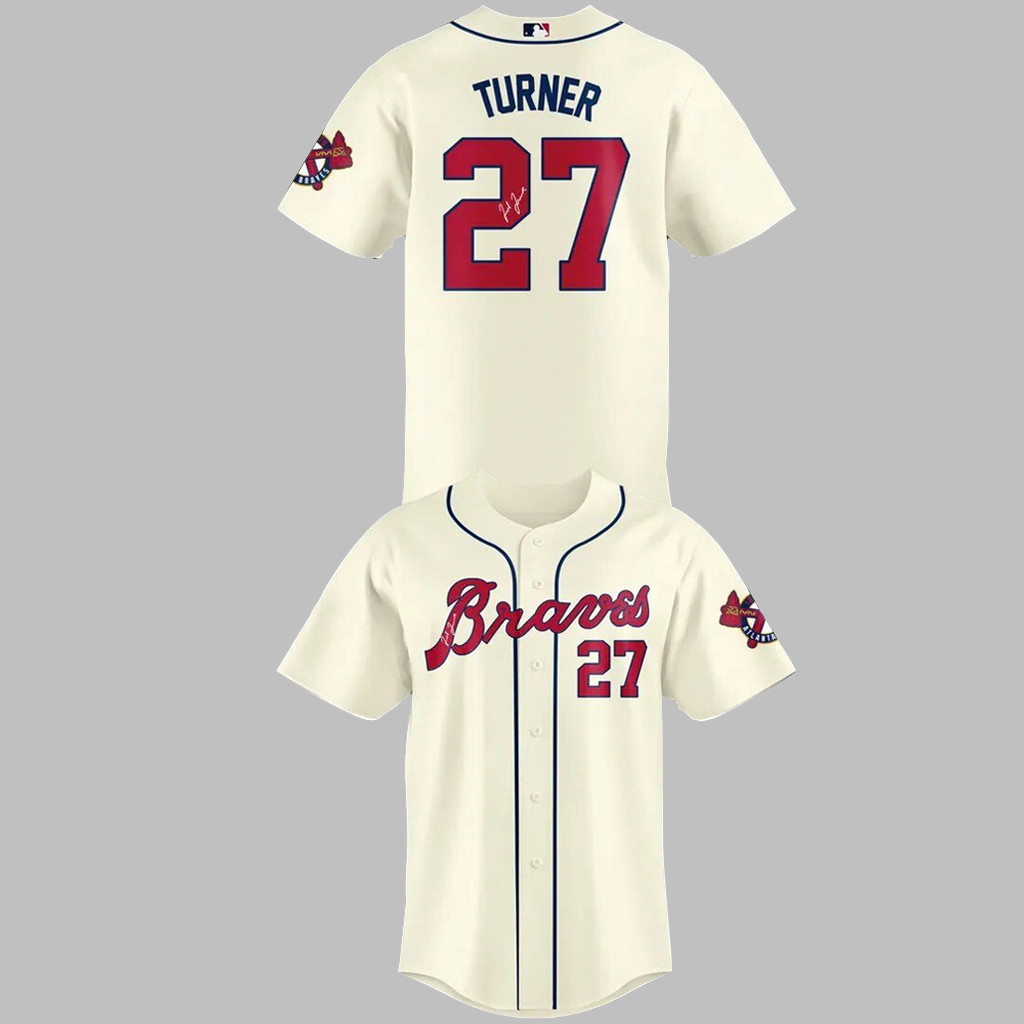 Atlanta Braves Legend Ted Turner Baseball Jersey