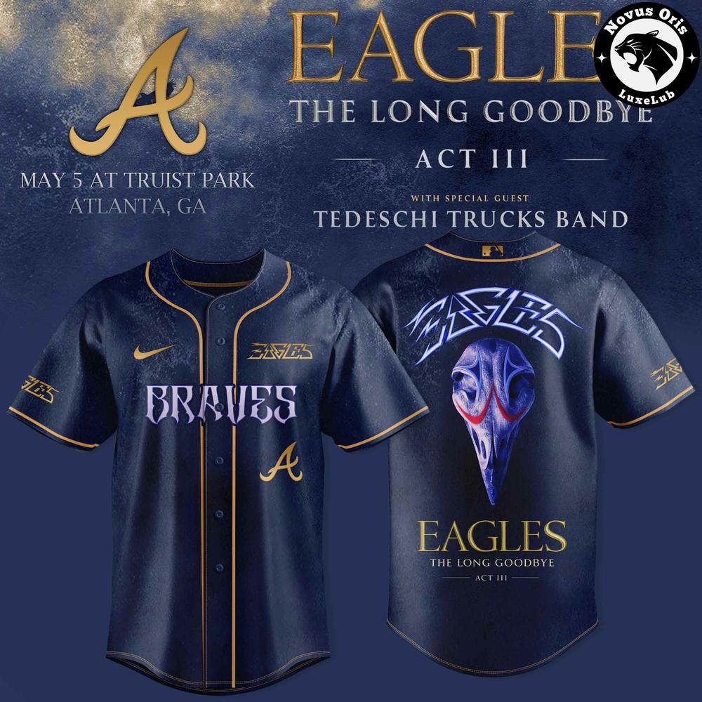 Atlanta Braves x Eagles – The Long Goodbye Act III Limited Baseball Jersey