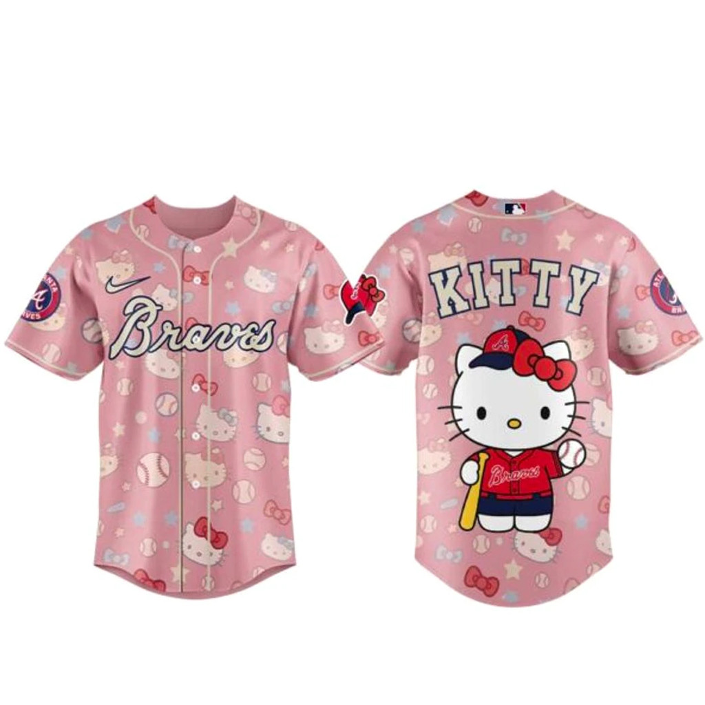 Atlanta Braves x Hello Kitty 2026 Baseball Jersey