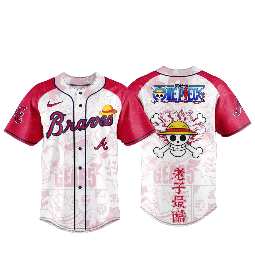 Atlanta Braves x One Piece Night 2026 Baseball Jersey
