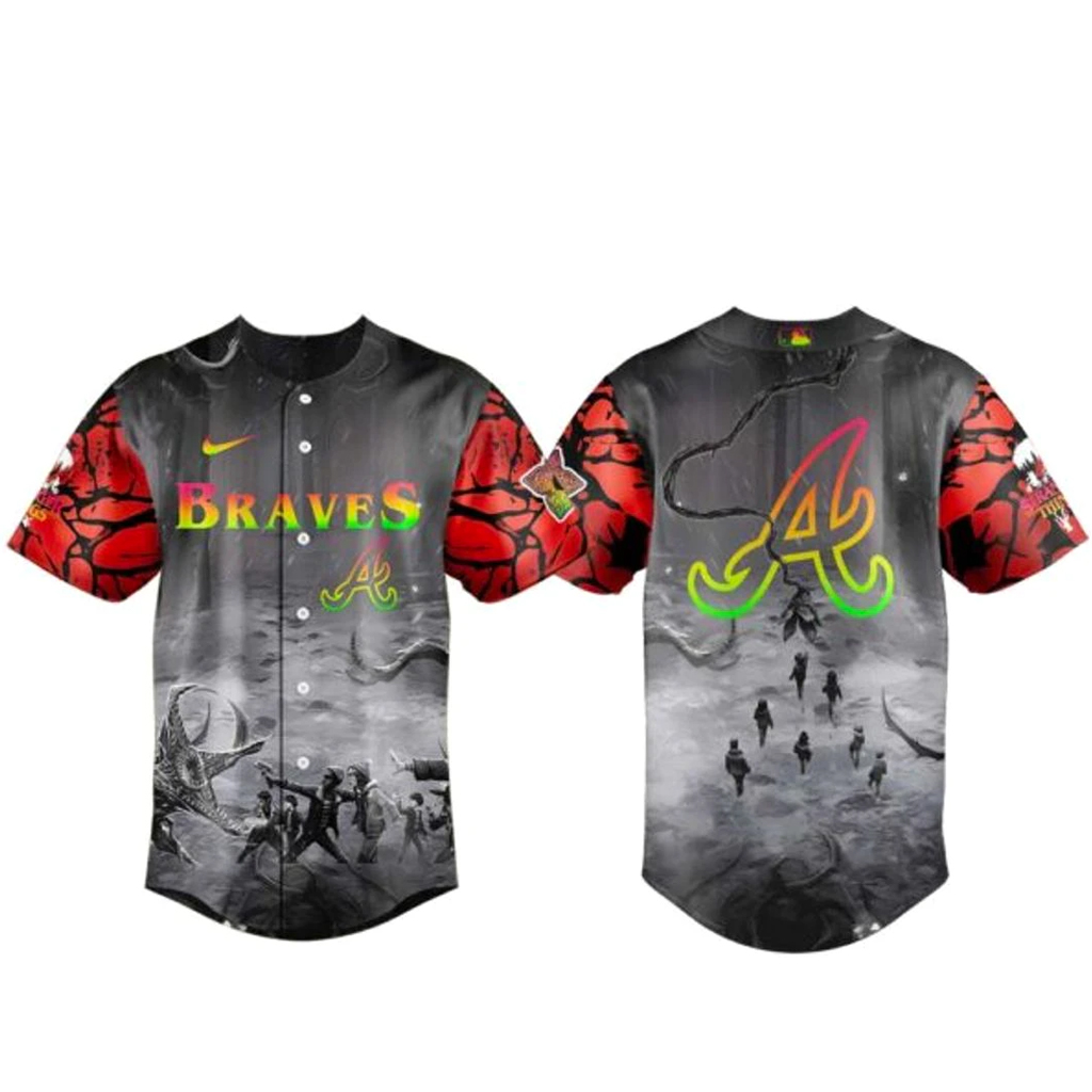 Atlanta Braves x Stranger Things Tales From 85 Baseball Jersey