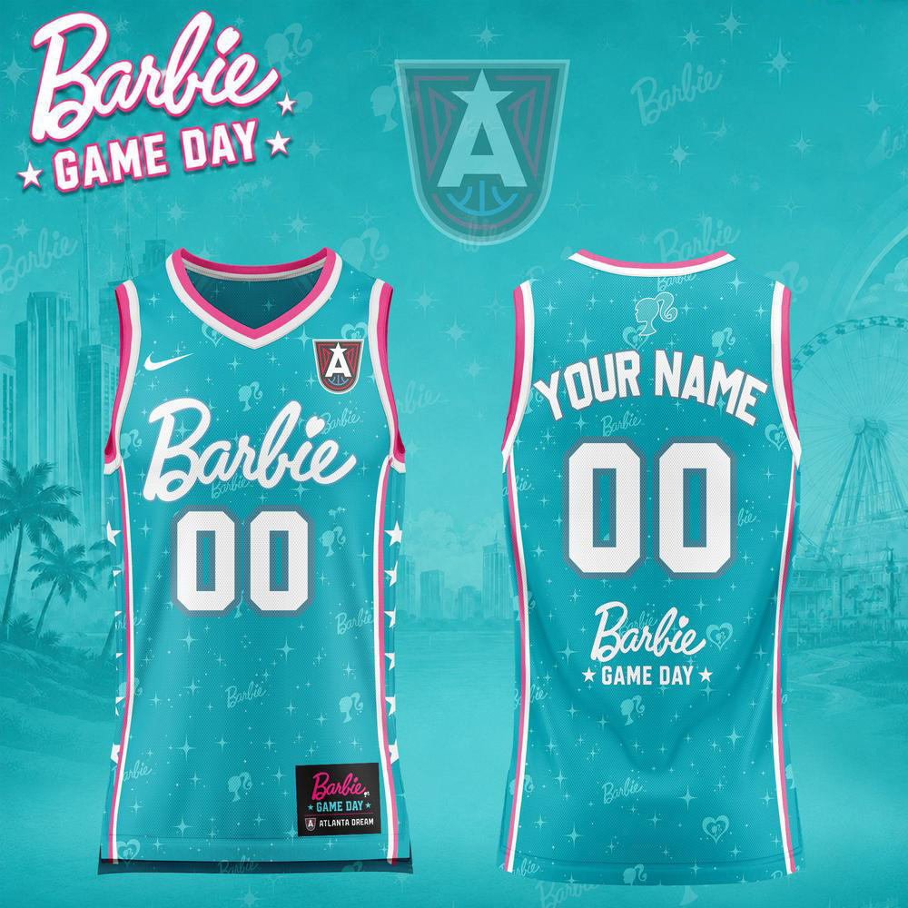 Atlanta Dream Barbie Teal Basketball Game Day Jersey