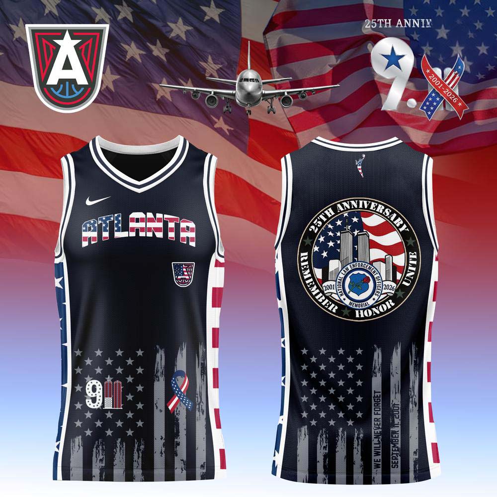 Atlanta Dream 9/11 25th Anniversary Basketball Jersey WNBA Fan Collection 1 - Unicasport Atlanta Dream 9/11 25th Anniversary Basketball Jersey WNBA Fan Collection