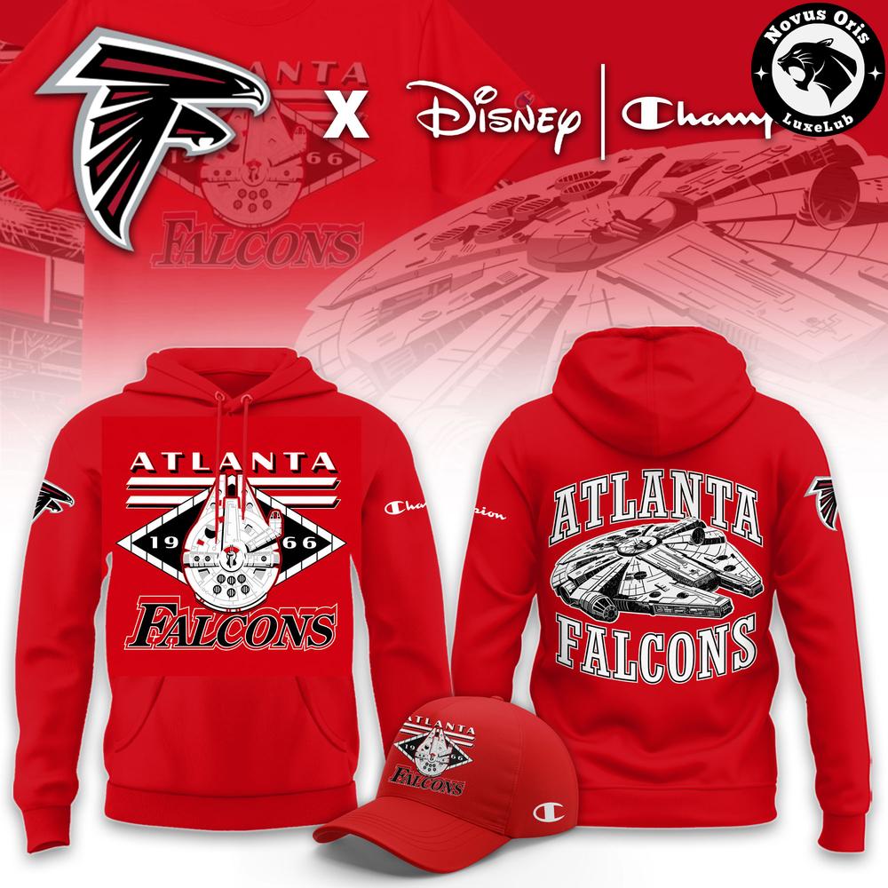 Atlanta Falcons Disney Champion NFL Main Character Energy Hoodie 1 - Unicasport Atlanta Falcons Disney Champion NFL Main Character Energy Hoodie