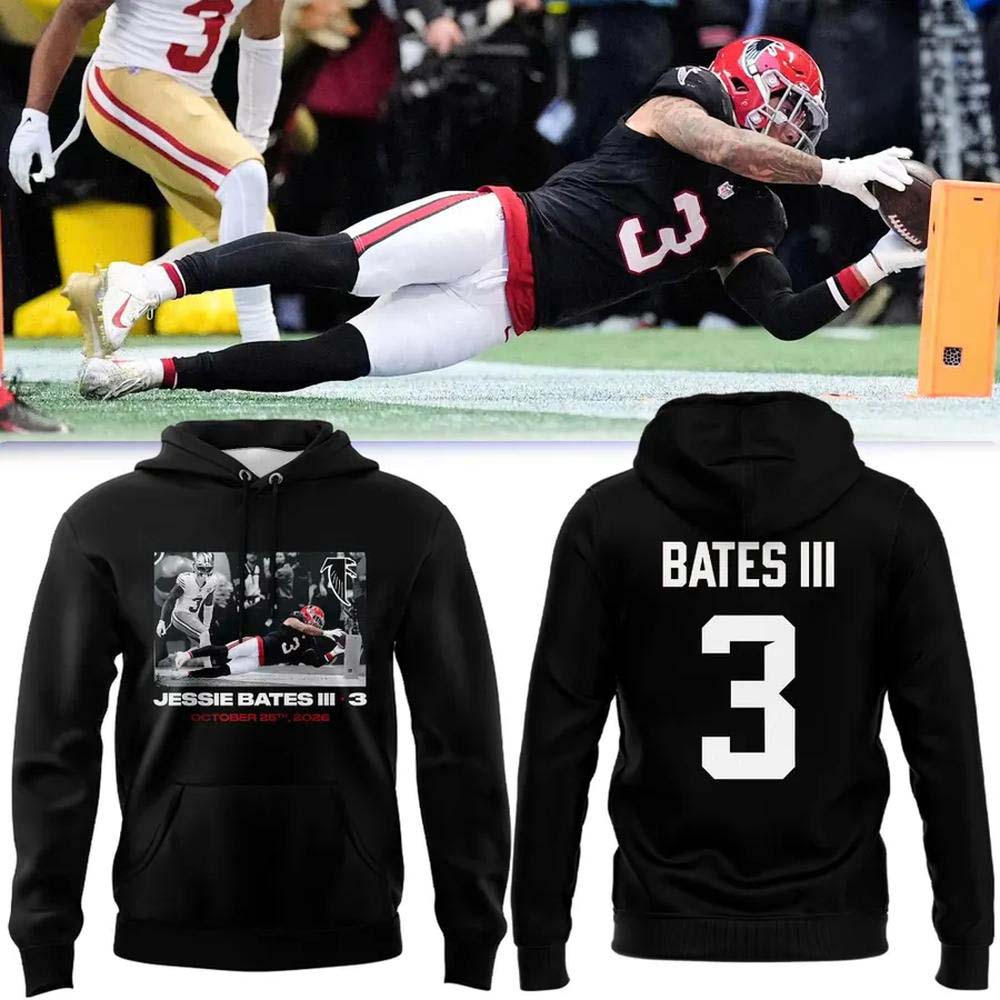 Atlanta Falcons Jessie Bates III October 25th Memorial 2026 Hoodie