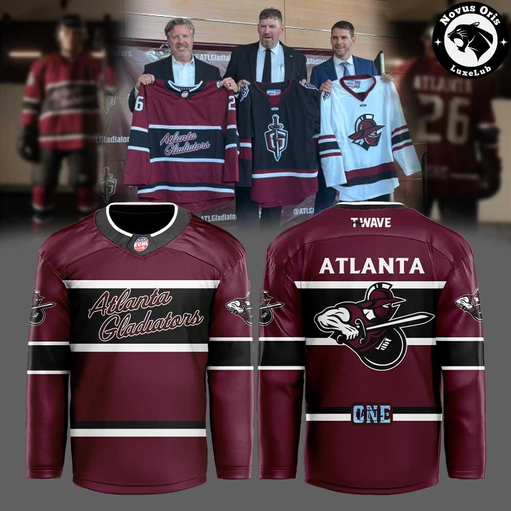 Atlanta Gladiators ECHL New Uniform Hockey Jersey 1 - Unicasport Atlanta Gladiators ECHL New Uniform Hockey Jersey