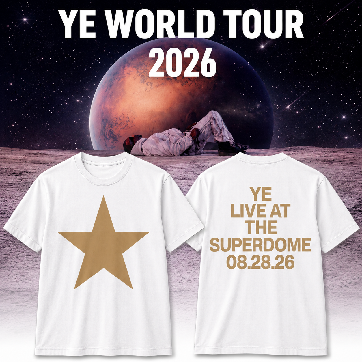 August 28 2026 Kanye West Caesars Superdome New Orleans Shirt 1 - merchtourboutique august 28 2026 kanye west caesars superdome new orleans shirt IZHDL - merchtourboutique
