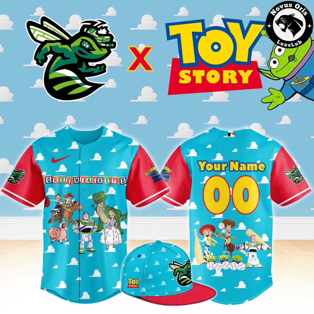 Augusta GreenJackets x Toy Story Night Pixar Cartoon Custom Baseball Jersey 1 - Unicasport Augusta GreenJackets x Toy Story Night Pixar Cartoon Custom Baseball Jersey