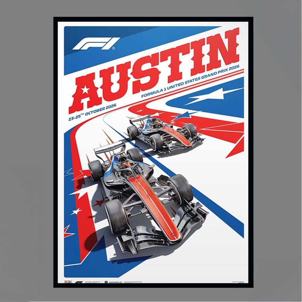 Austin Formula 1 United States Grand Prix 2325th October 2026 Poster