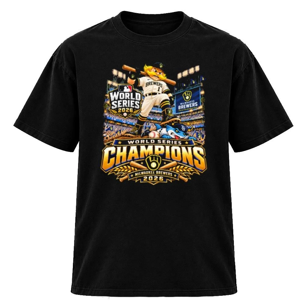 Awesome Milwaukee Brewers 2026 World Series Champions Mascot TShirt