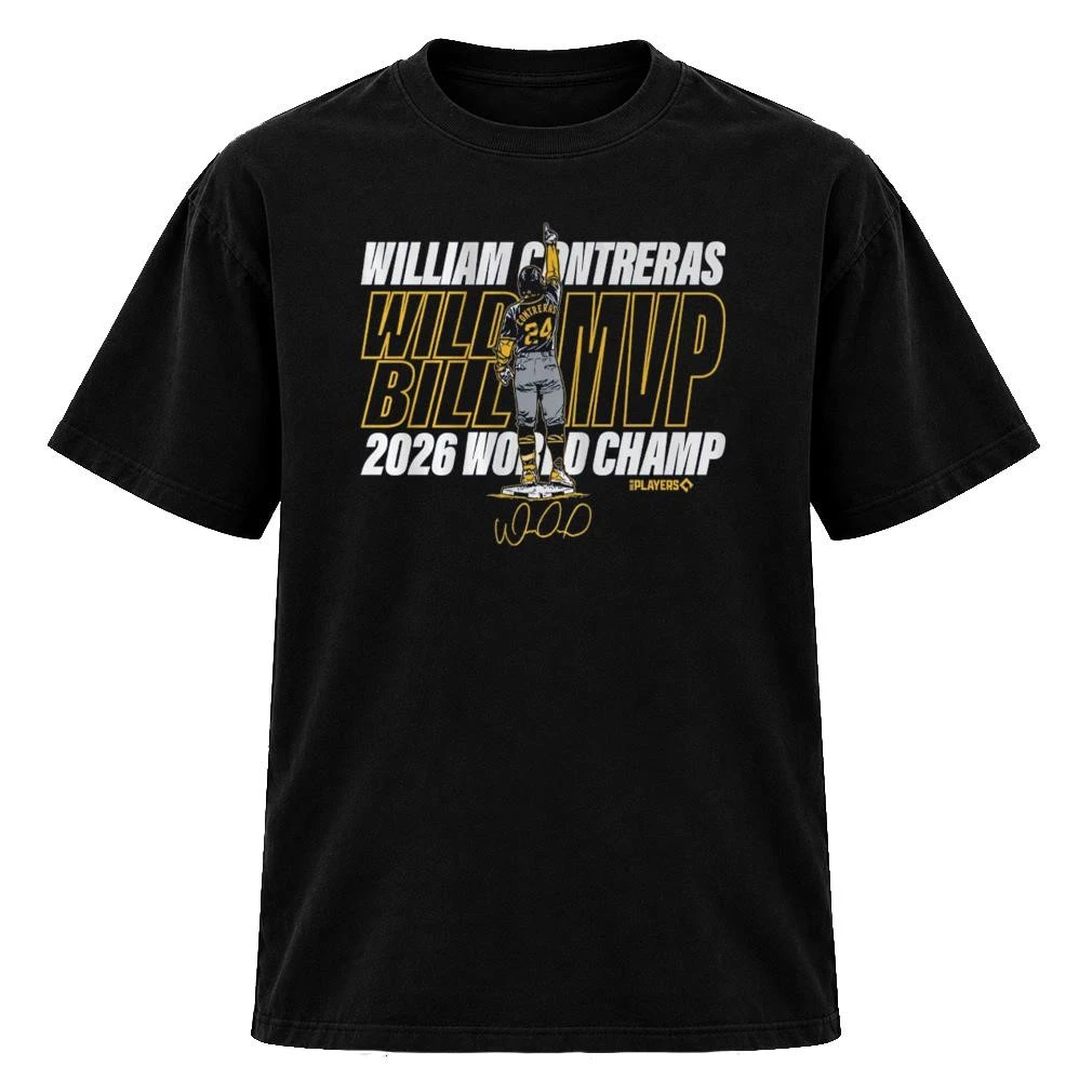 Awesome Milwaukee Brewers William Contreras 2026 World Champ MVP Signature TShirt