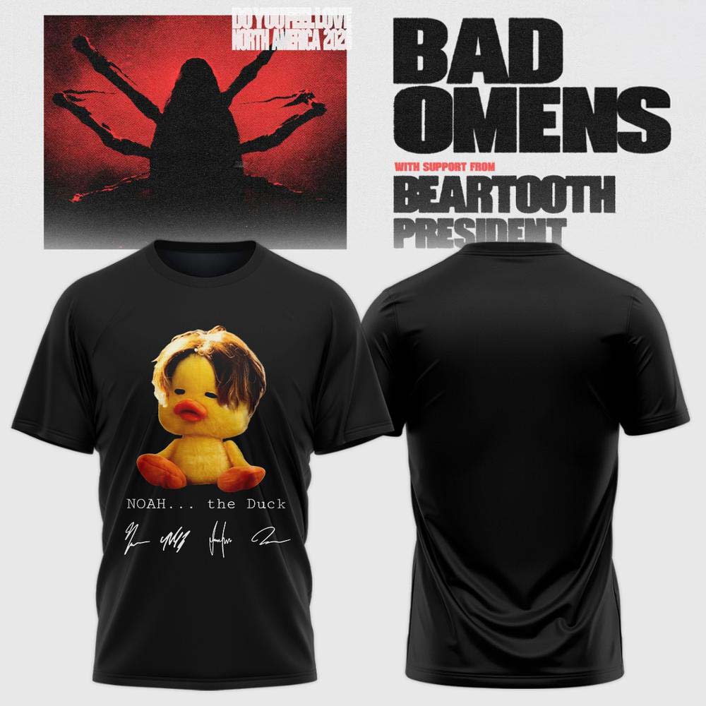 Bad Omens Do You Feel Love Tour 2026 Black Yellow Graphic T Shirt - Best Gift for Fans