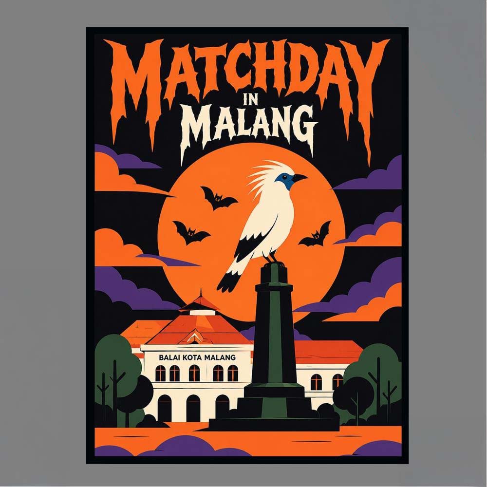 Bali United Matchday In Malang Balai Kota Malang Kanjuruhan 1630 WITA Football Match Art Print Poster