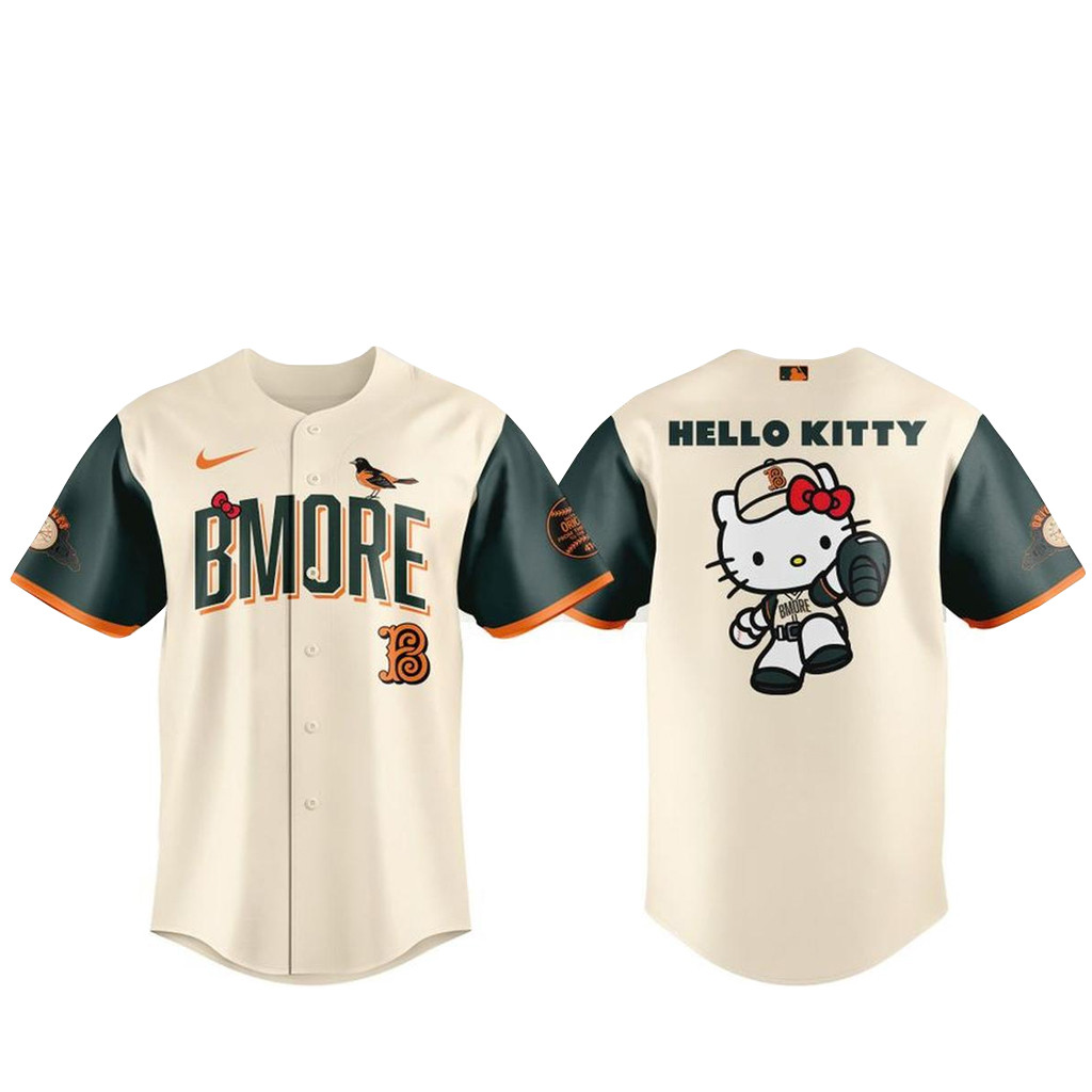 Baltimore Orioles Hello Kitty City Connect Night 2026 Baseball Jersey