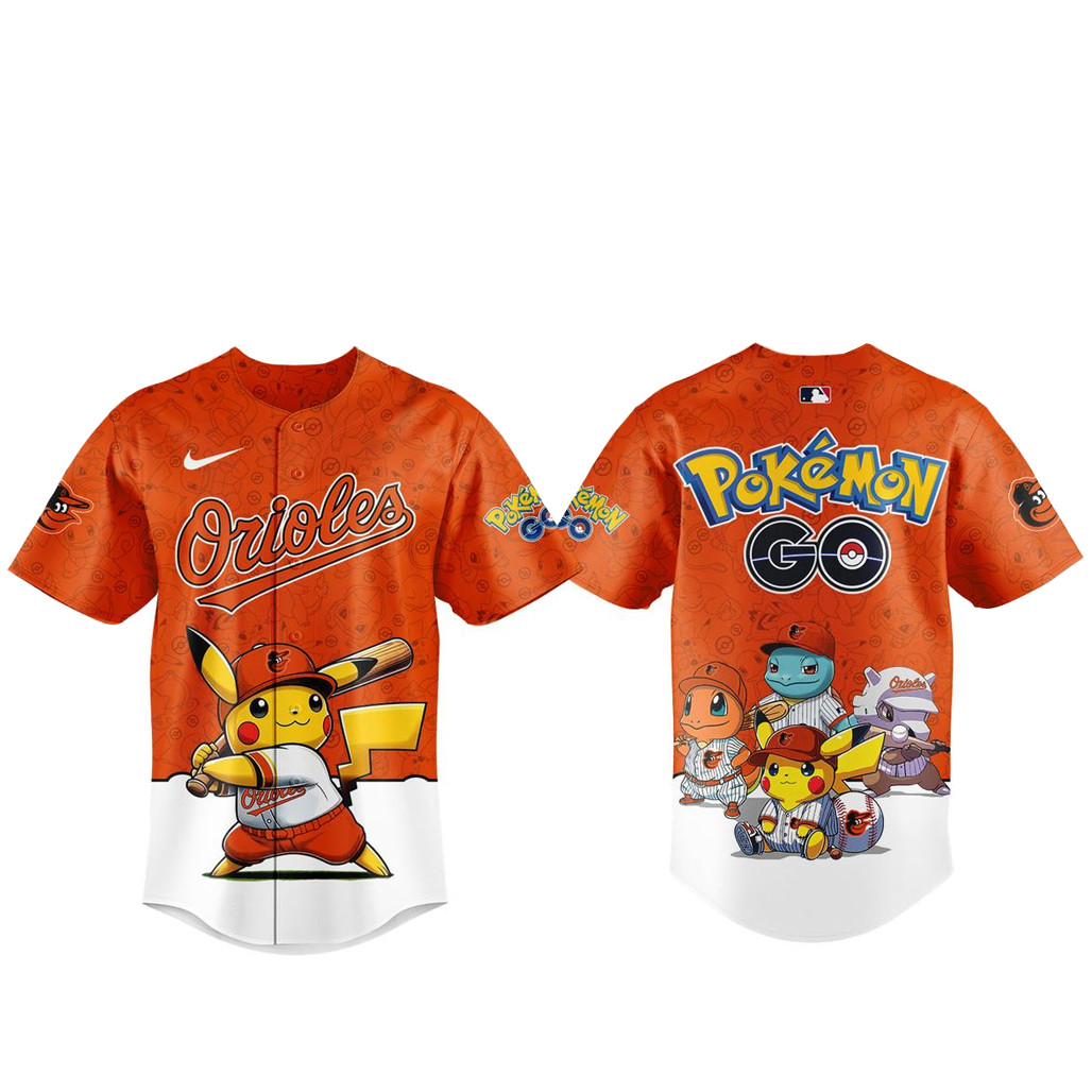 Baltimore Orioles Pokemon Go Night 2026 Baseball Jersey