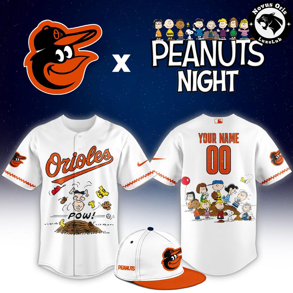 Baltimore Orioles x Peanuts Night Limited Edition Baseball Jersey