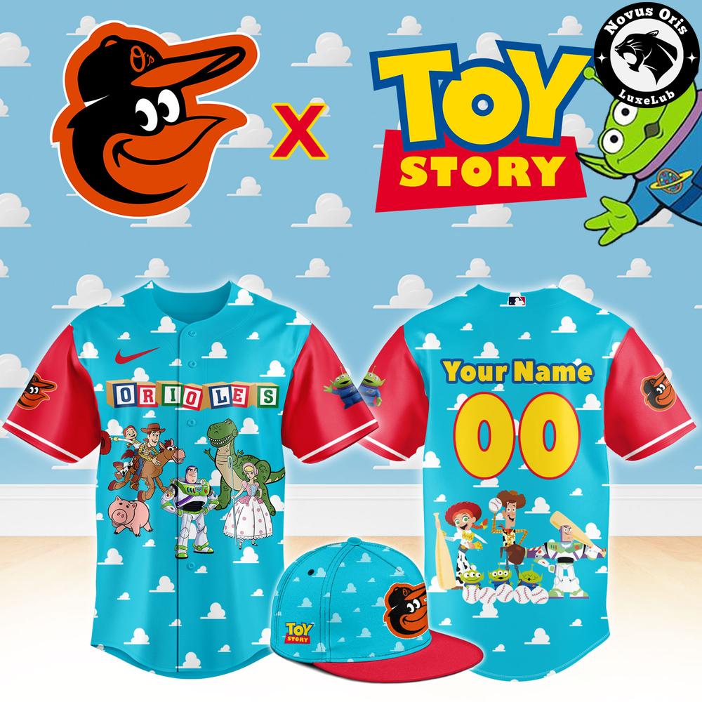 Baltimore Orioles x Toy Story Night Woody Buzz Lightyear Custom Baseball Jersey 1 - Unicasport Baltimore Orioles x Toy Story Night Woody Buzz Lightyear Custom Baseball Jersey