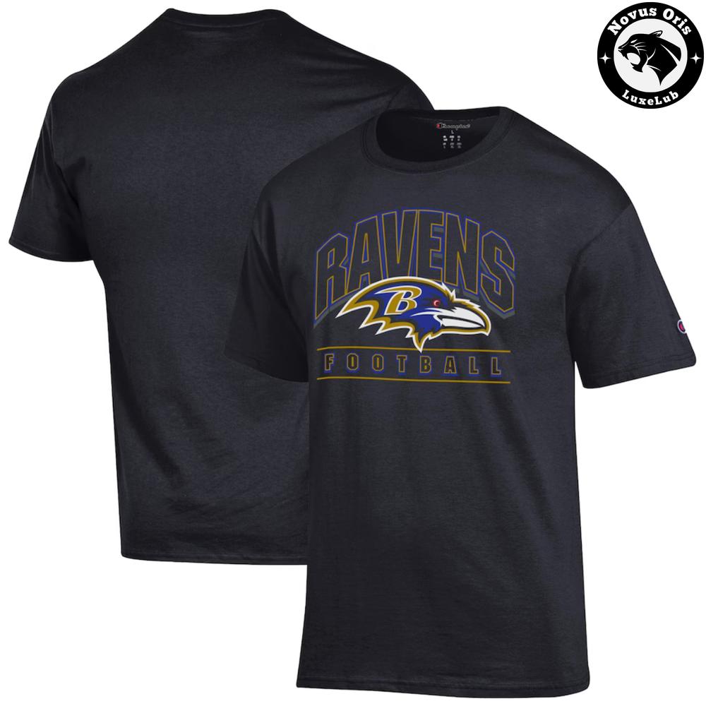 Baltimore Ravens NFL Football Classic Team Logo Fan Gear T-Shirt