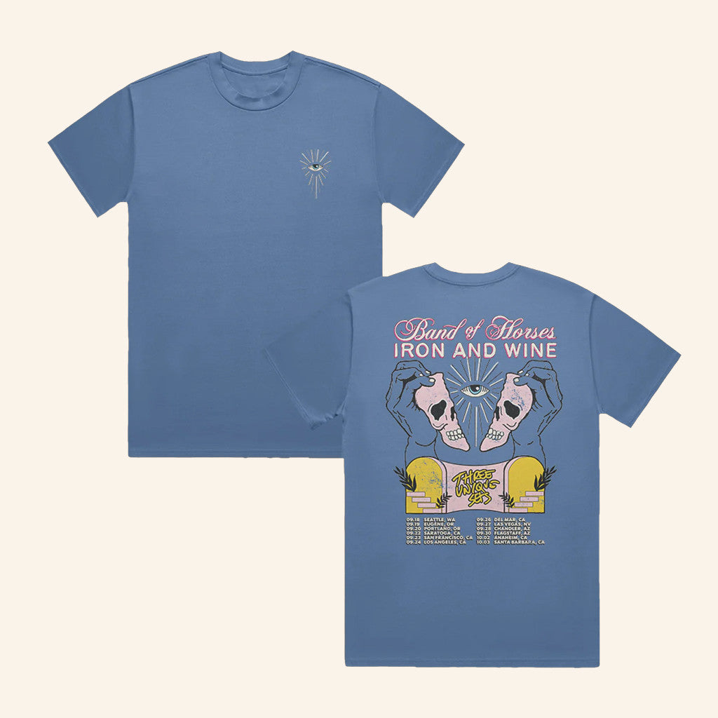 Band Of Horses Merch Iron And Wine Tour T-Shirt Gifts For Rock Lovers