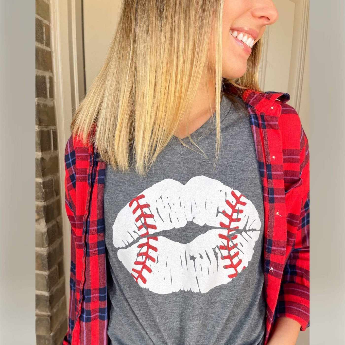 baseball lips gift for her