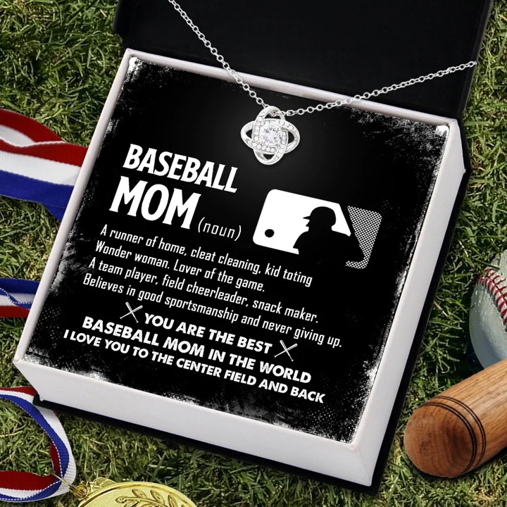Baseball Mom Knot Necklace With Message Card You Are The Best Baseball Mom Mothers Necklace 1 Baseball Mom Knot Necklace With Message Card You Are The Best Baseball Mom Mothers Necklace