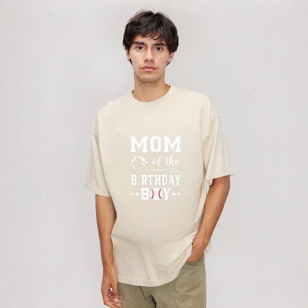 Baseball Mom of The Birthday Boy Baseball Baller Mama Shirt