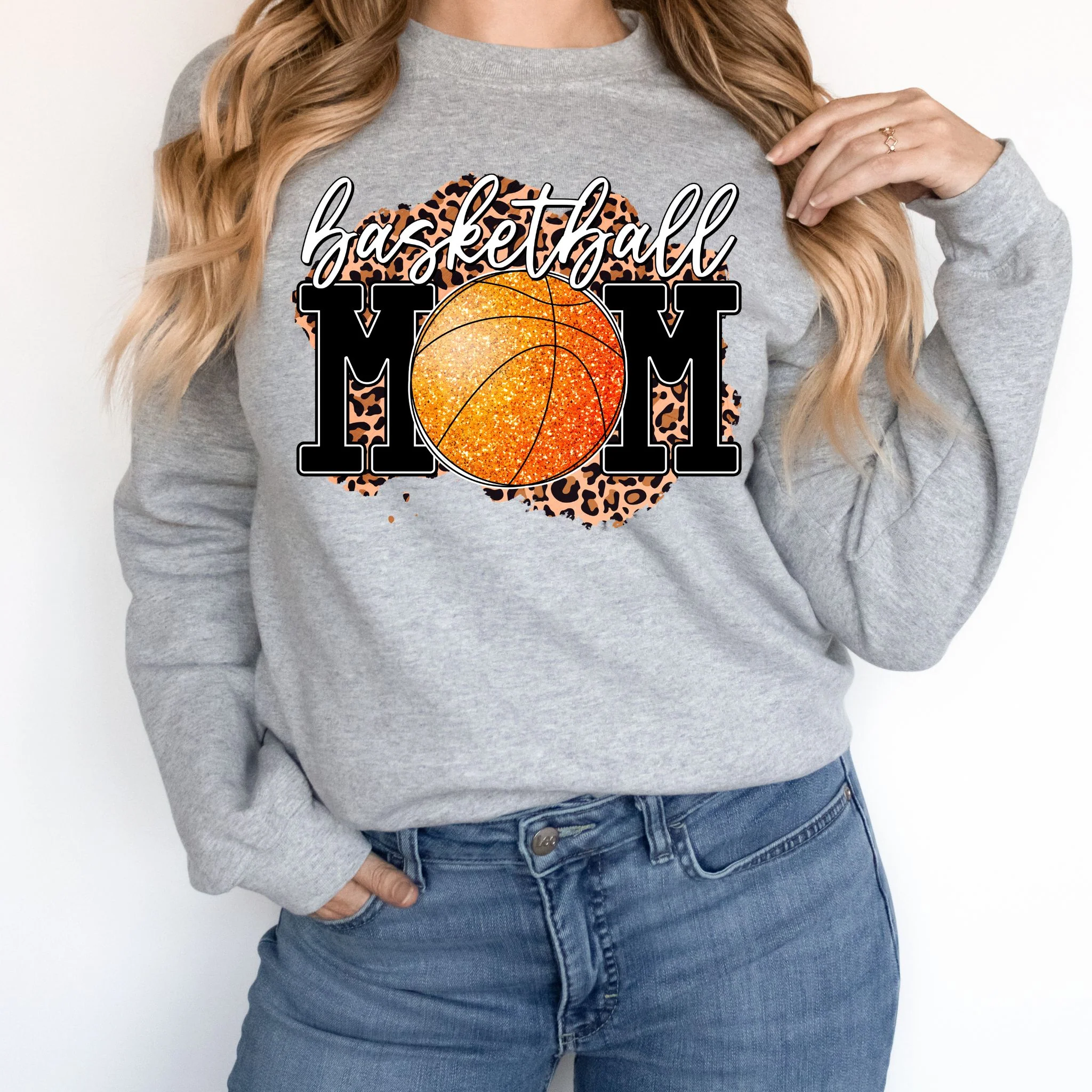 basketball mom glitter dream transfer funny christmas gift