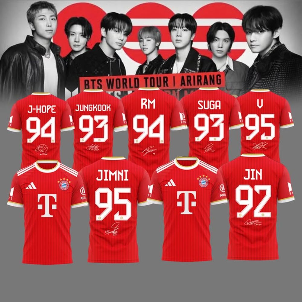 Bayern Munich x BTS World Tour Arirang 2026 Limited Edition Shirt