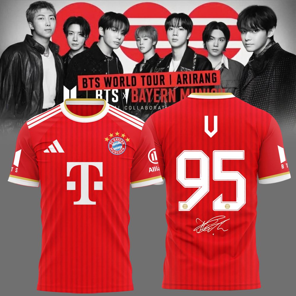 Bayern Munich x BTS World Tour Arirang 2026 Limited Edition Shirt - Image 4