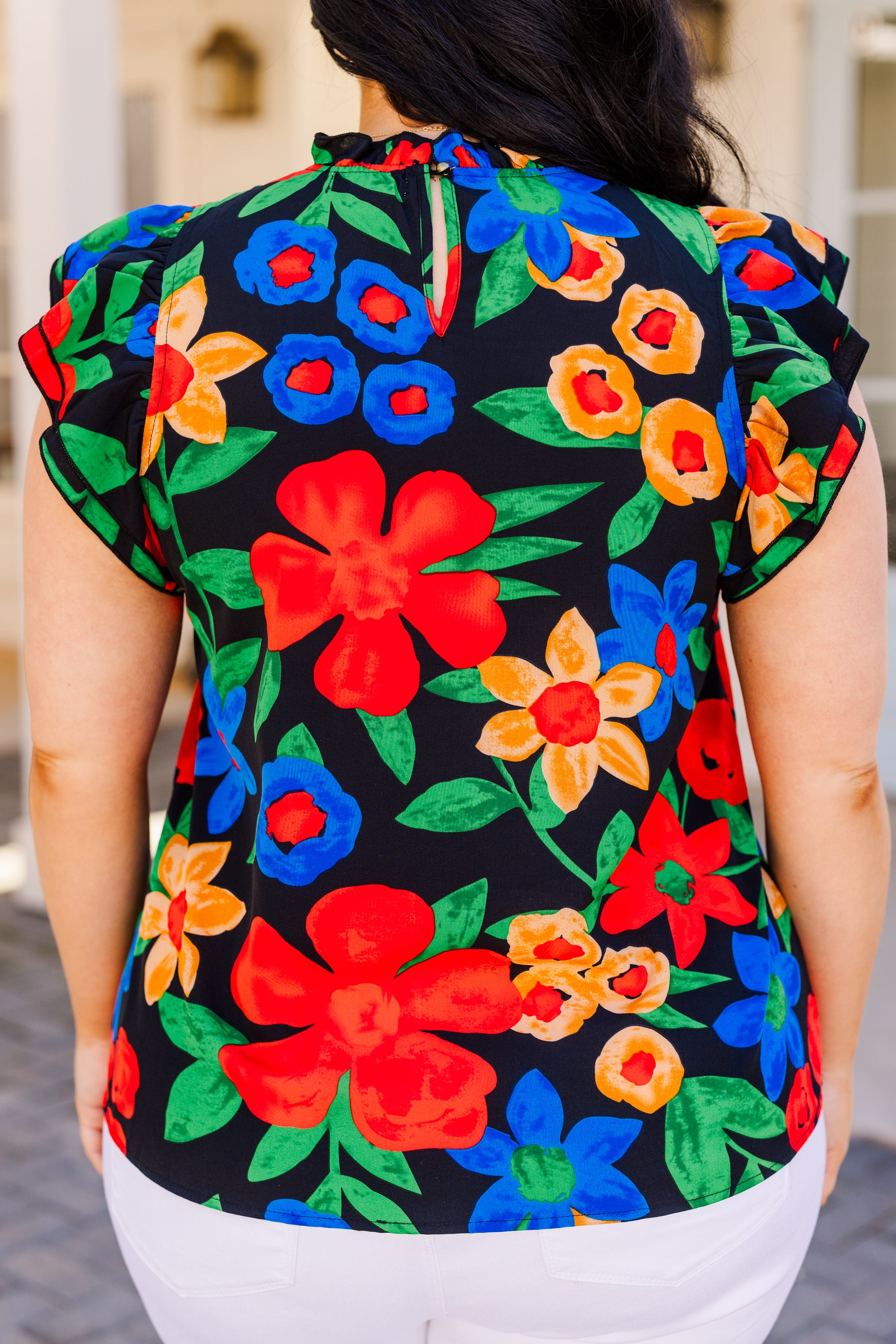 Be In A Flutter Top, Black 6 Be In A Flutter Top, Black - Image 6