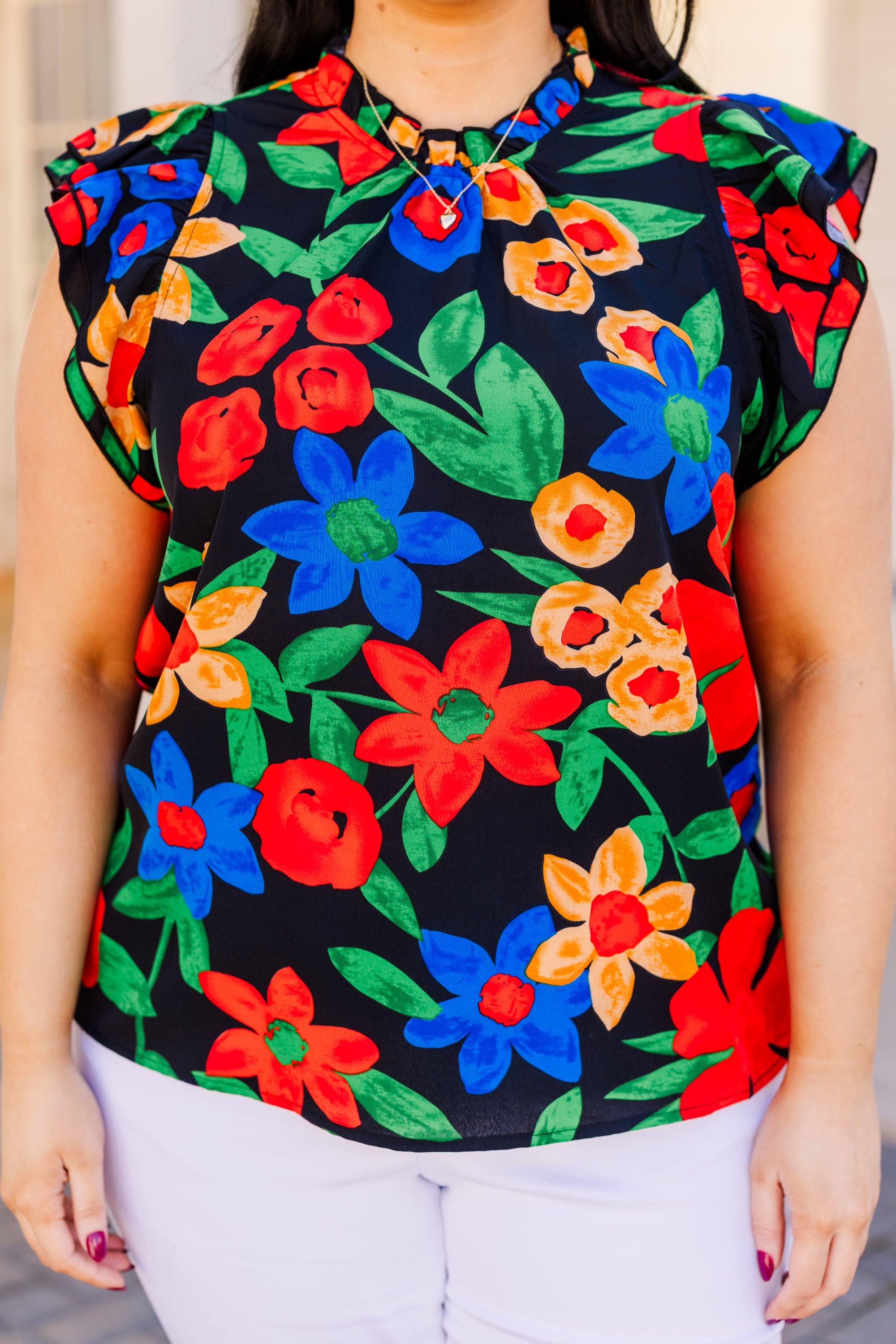 Be In A Flutter Top, Black 5 Be In A Flutter Top, Black - Image 5