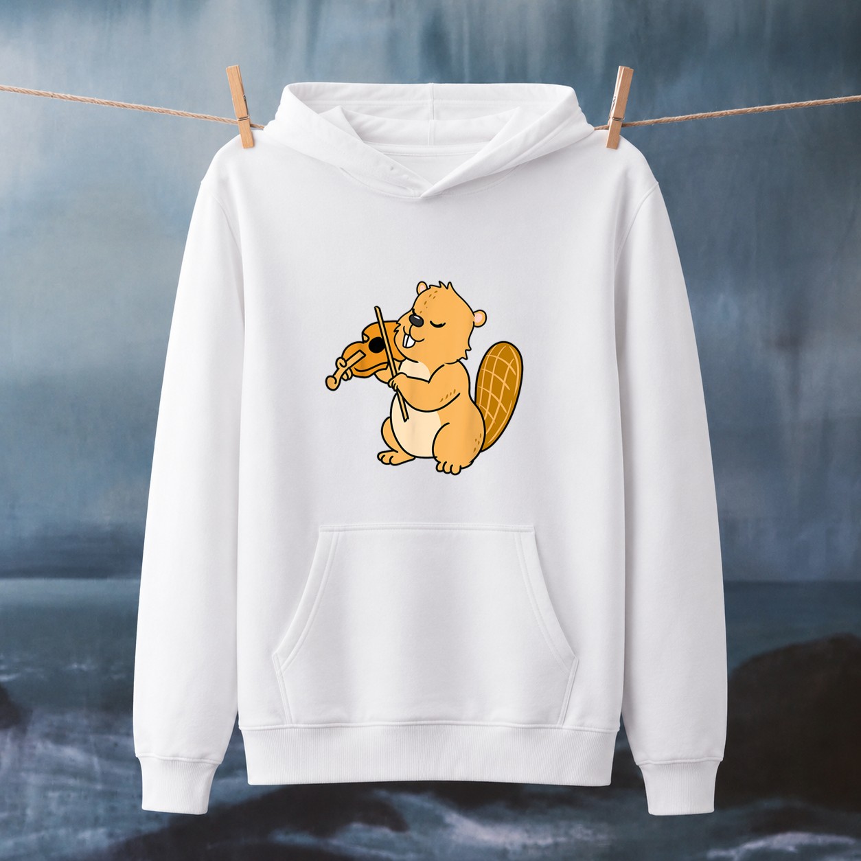 beaver playing violin hoodie hoodie mockup new eoo94 cuiwq - merchtourboutique