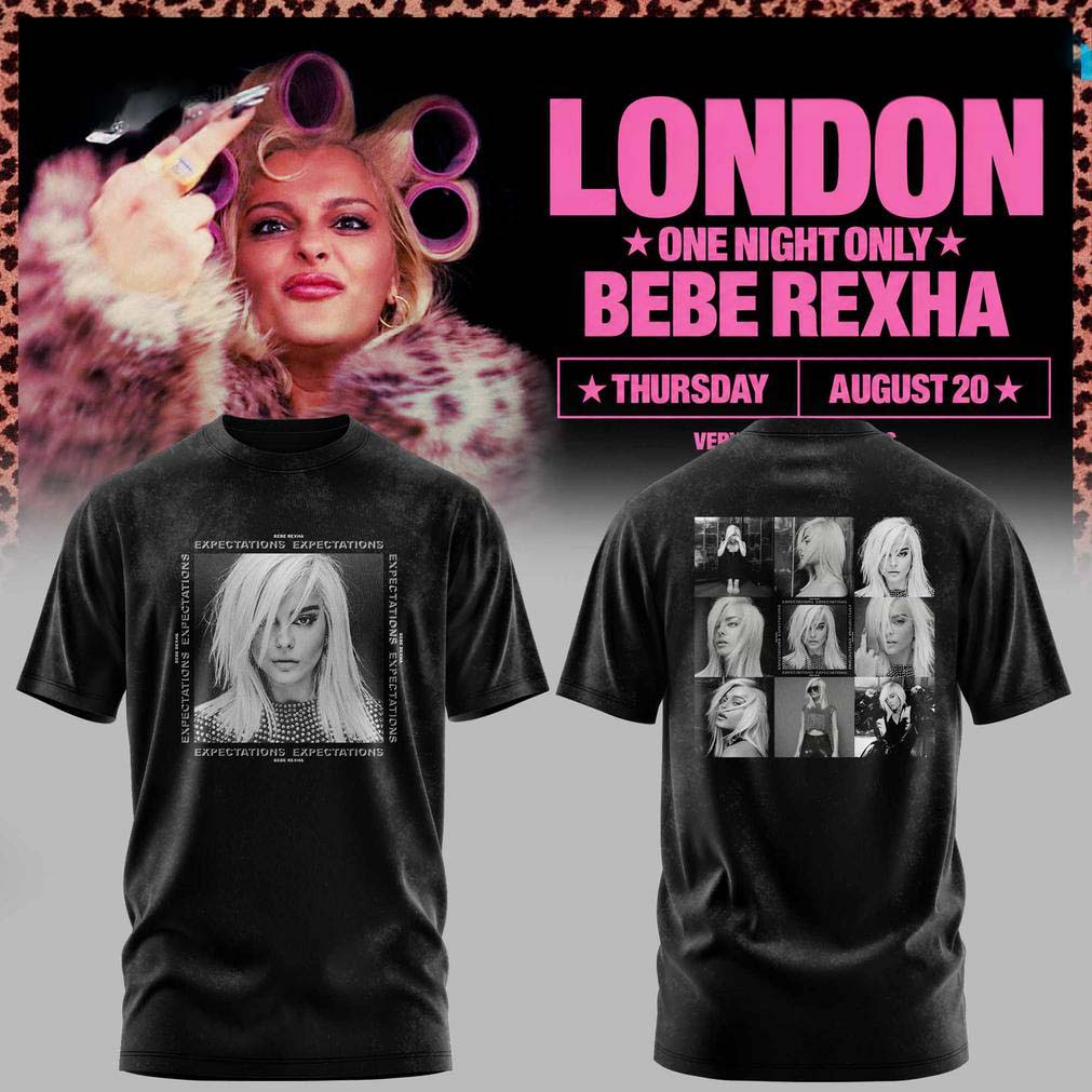Bebe Rexha London Photo Collage Graphic T-Shirt - Best Gift for Fans