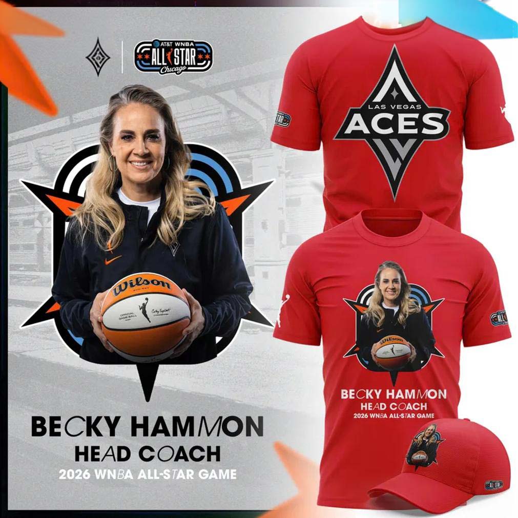 Becky Hammon Red 2026 WNBA All Star T Shirt