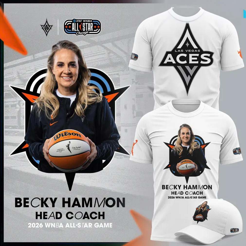 Becky Hammon White Aces Head Coach Graphic T Shirt