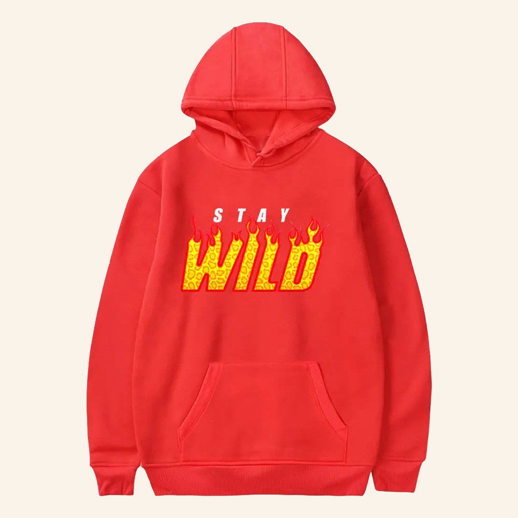 Ben Azelart Merch Red Stay Wild Hoodie Stay Wild Merch Gifts For Dudes