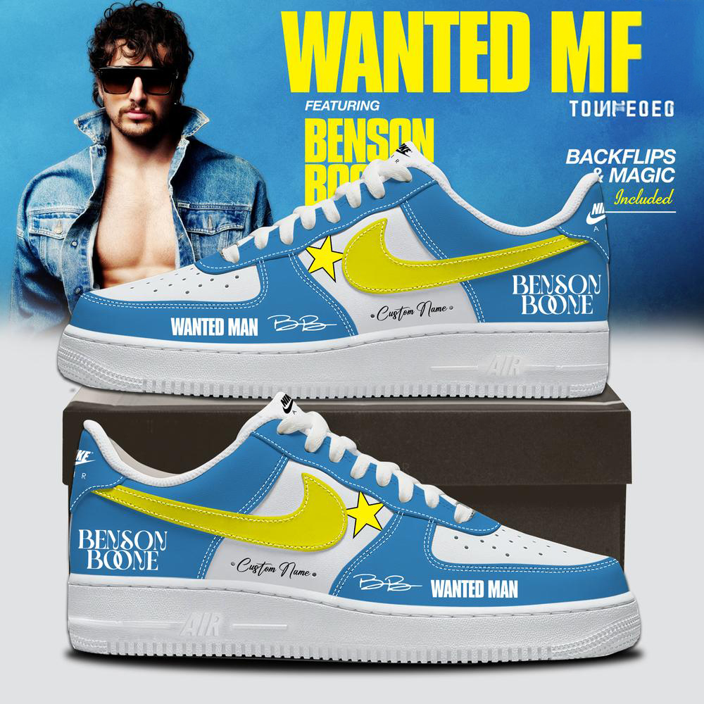 Benson Boone Blue Limited Edition Concert Sneakers