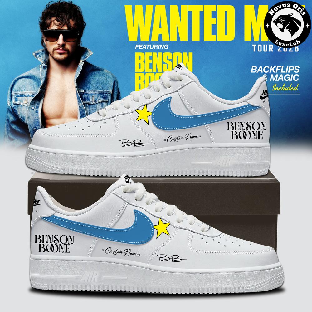 Benson Boone Wanted Man Tour 2026 Air Force 1