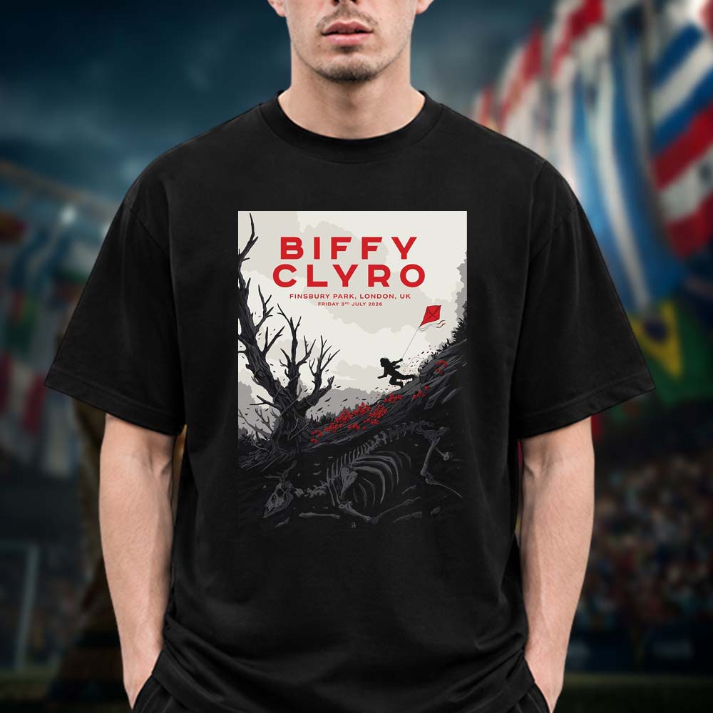 Biffy Clyro Limited Edition Poster At Finsbury Park In London UK On July 3 2026 Unisex T Shirt