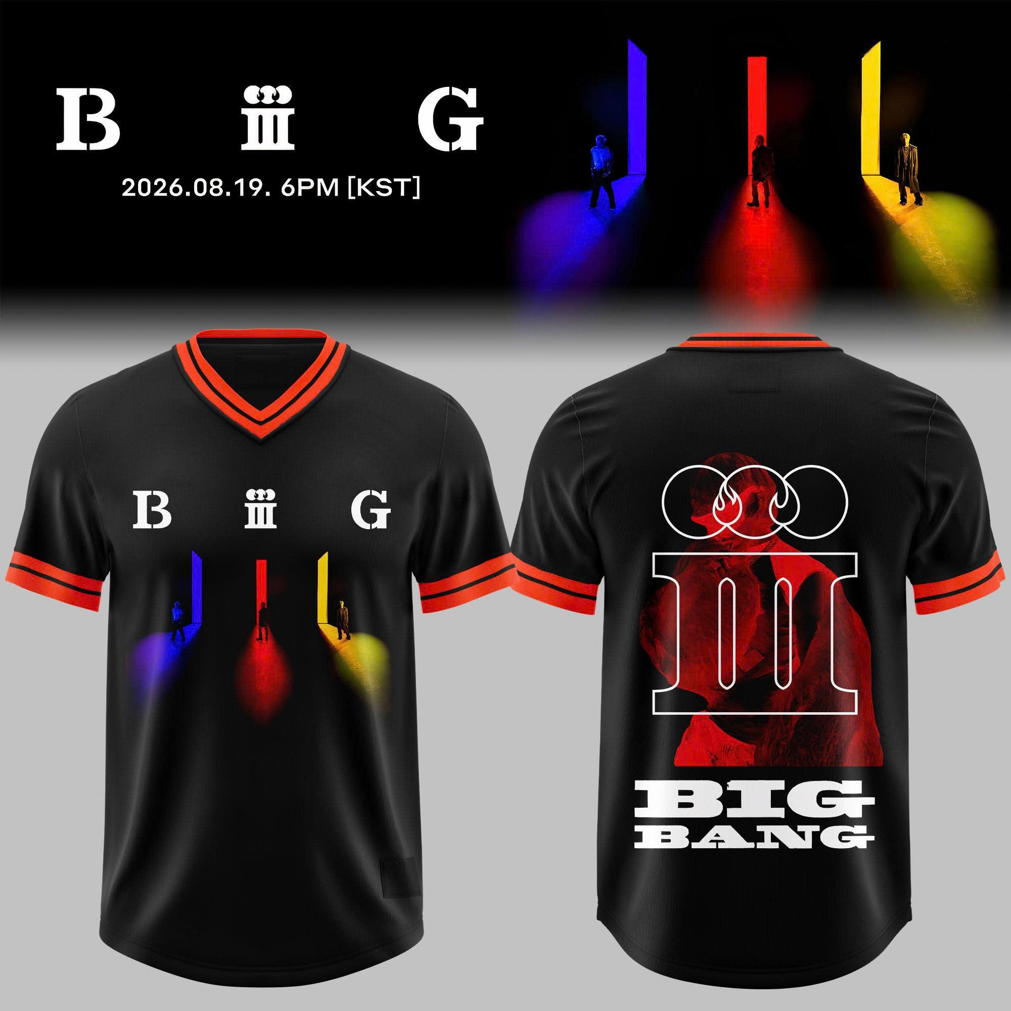 BIGBANG Anniversary 2026 Red Graphic Football Jersey Fanwear Edition 1 - Unicasport BIGBANG Anniversary 2026 Red Graphic Football Jersey Fanwear Edition