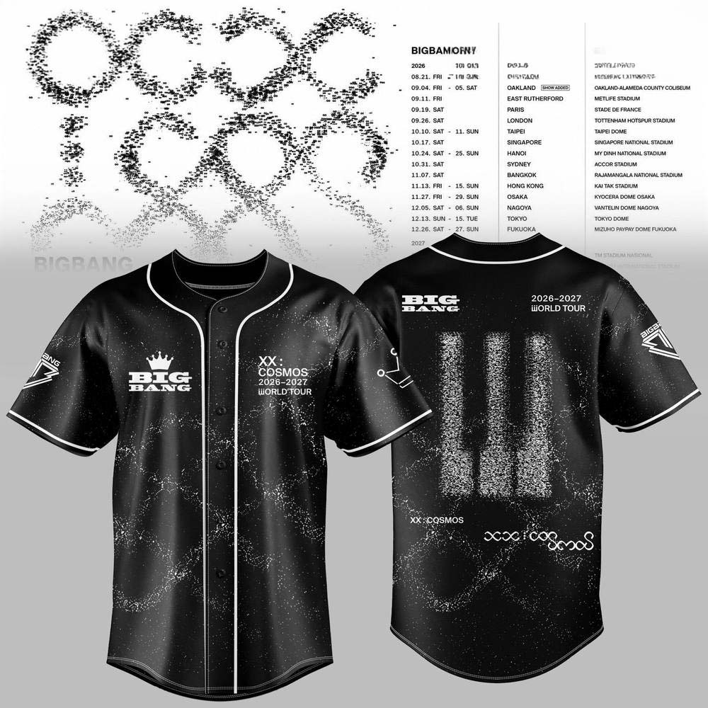 BIGBANG XX Cosmos Cosmic Eclipse Baseball Jersey