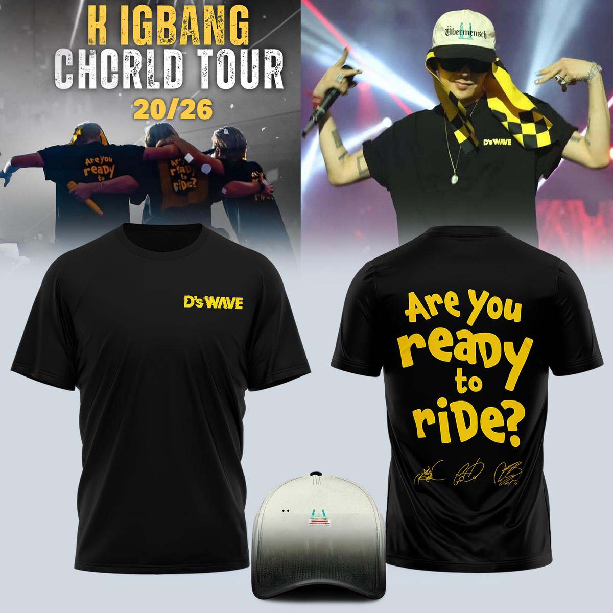 BIGBANG World Tour 2026 Are You Ready to Ride Graphic T-Shirt Gift Idea for Fans
