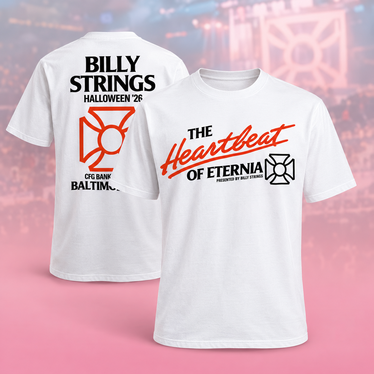 Billy Strings Baltimore MD 2026 Event Tee At CFG Bank Arena October 30 31 2026 Heartbeat Of Eternia Logo Classic TShirt
