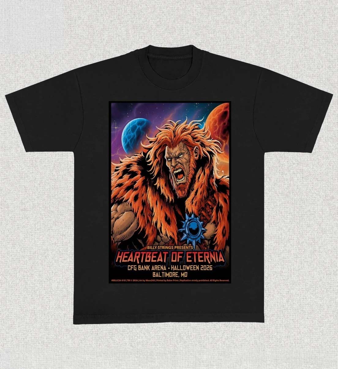 Billy Strings Baltimore October 31 2026 Halloween Night Poster TShirt