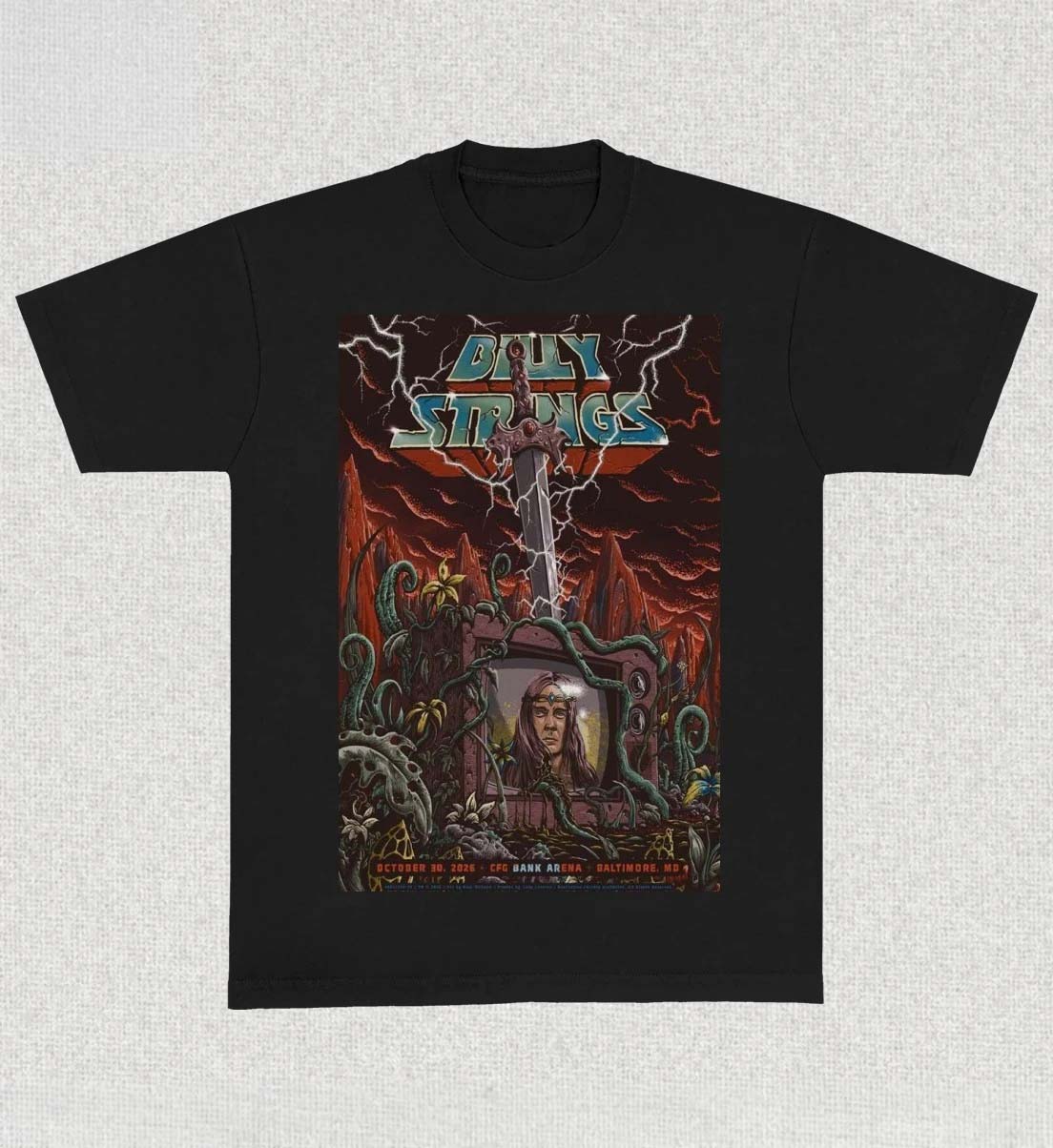 Billy Strings CFG Bank Arena Baltimore Maryland Oct 30 2026 Concert Poster TShirt