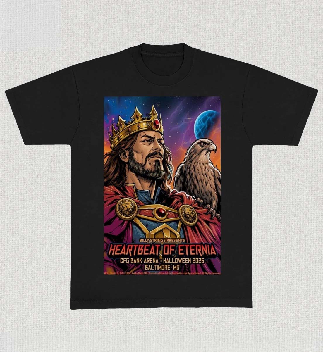 Billy Strings Halloween Baltimore Oct 31 2026 Concert Poster TShirt